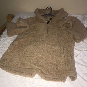 Rue 21 Brown Fur Hoodie